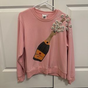 Queen of Sparkles Champagne Sweater